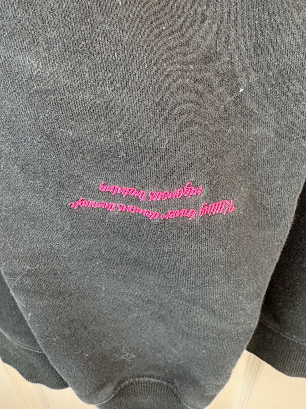 Kill Crew Oversized Lux Script Crew Neck Sweatshirt - Picture 3 of 4